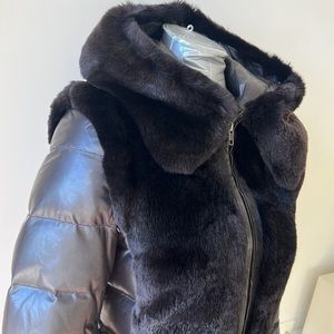 ❄️ VERY WARM LEATHER RABBIT JACKET / VEST ❄️